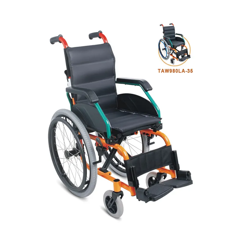 Pediatric Chair Lightweight Manual Folding Children Wheelchair
