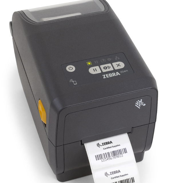 Zebra's ZD411 Portable Thermal Label Printer Machine 203dpi Stock Barcode Label Printer