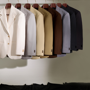 Abito da uomo in due pezzi da uomo in stile Business Casual, completo da sposa, completo da uomo, formale, di alta qualità - Product Image 3