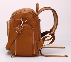 Sacchetti di pannolini per bambini set pannolino del bambino dell'unità di elaborazione di cuoio zaino borsa per pannolini per la mamma di maternità Mummia zaino Scuola Materna con fasciatoio - Product Image 2