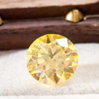 Pierre de Moissanite Jaune Citron de 1 Carat de Haute Qualité en Gros, Qualité VVS, pour la Fabrication de Bijoux, Fournisseur d'Usine OEM