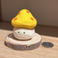 Décoration rustique en bois, figurine champignon réaliste en tilleul, adorable, cadeau d'anniversaire parfait pour les enfants, vente en gros disponible depuis la Chine
