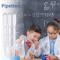 Vente directe d'usine, pipettes en plastique 3 ml, pipettes Pasteur médicales jetables