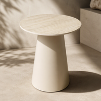 Table d'appoint en bois de style scandinave, table basse ronde minimaliste pour restaurant, hôtel, bureau
