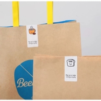 Étiquettes personnalisées pour emballages alimentaires, autocollants imprimés offset, logo de marque, étiquettes rectangulaires en rouleaux, papier adhésif imperméable