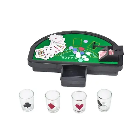 Professional Mini Poker Table - Compact and Versatile Poker Set for Tabletop Gaming with Chips