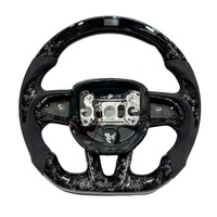 Volant en fibre de carbone personnalisable pour Dodge Challenger Charger Durango SRT Hellcat Charger Super Bee Scat Pack