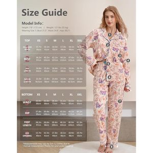 Conjunto de Pijama Personalizado para Mujer, Manga Larga, Botones, Algodón Suave, Ropa de Dormir, Cuello Camisero, Informal, para Primavera - Product Image 6