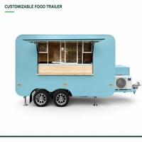 Camion de restauration mobile Onlywe en acier inoxydable pour hot-dogs, personnalisable avec évier à trois compartiments et fenêtre de service