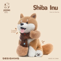 Peluche chien Shiba Inu mignon, jouet en peluche, coussin doux à câliner, poupée en coton PP, 31 à 50 cm, cadeau d'anniversaire pour filles