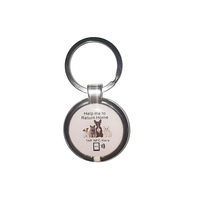 Porte-clés NFC 13.56mhz, étiquette HF, imprimé QR, Anti-métal, en époxy, vente en gros