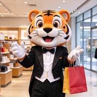 Tête de Mascotte Tigre HolaFunny / Tête de Mascotte Tigre de Dessin Animé à Prix Abordable pour Adulte
