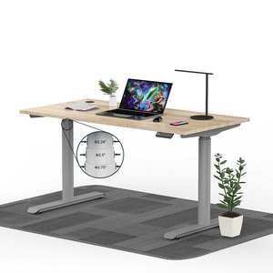 Ufficio doppio motore durevole moderno elettrico regolabile in altezza tavolo rotondo gamba scrivania telaio <span class=keywords><strong>Workstation</strong></span> Sit To Stand Up scrivania - Product Image 1
