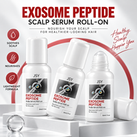 Serum Kulit Kepala Roll-On Peptida Eksosom Label Pribadi, Perawatan Kondisioner Ringan untuk Kulit Kepala Segar dan Rambut Terlihat Sehat 30 ml
