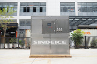 Machine à glace industrielle SINDEICE 3 tonnes/jour, réfrigérant R404a avec contrôle automatique pour bateaux de pêche/traitement des fruits de mer