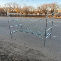 Échafaudage mobile en H avec démontage rapide, acier Q195, capacité de charge de 250 kg, hauteur de 6,3 pieds, garantie de 5 ans