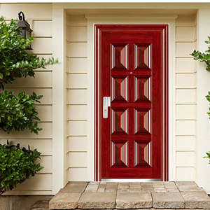 Résistant à l'eau électronique écologique immeuble de bureaux sécurité issue de secours OEM coupe-feu fabricant de portes en acier - Product Image 2