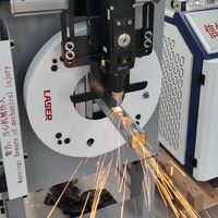 Machine de découpe laser à fibre portable économique à 4 axes pour tubes métalliques, haute vitesse CNC, sans dessin requis, pour tubes ronds, carrés et angulaires