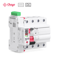 RCCB RCD Tipe B 4P Auto Reset 10kA Pemutus Sirkuit Kebocoran Arus Tanah 30mA 100mA 300mA untuk Sistem Tenaga PV EV Chayo