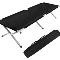 Lit de camping pliable en aluminium léger et ultraléger, design moderne et compact, avec sac de transport, idéal pour les voyages en extérieur – Personnalisable