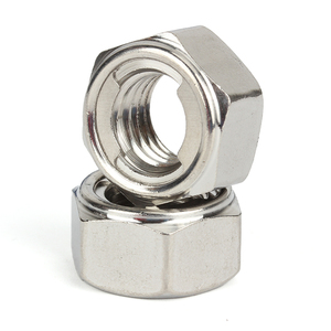 DIN 980M A2-70 A4-80 RVS Zelfborgende Moer Volledig Metalen Zeshoekige Zelfborgende Moer Anti-losdraaiende Moeren - Product Image 2