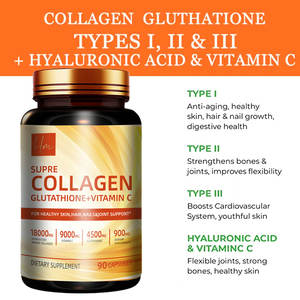 Yetişkin çok fonksiyonlu sağlık takviyeleri cilt beyazlatma kollajen kapsül C vitamini tabletler l-glutatyon kapsül kollajen - Product Image 6