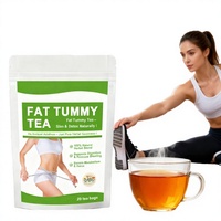 Thé Détox Amincissant Ventre Plat à Marque Privée OEM, Faible MOQ, 100% Poudre de Thé Vert Matcha, Confort Gastrique