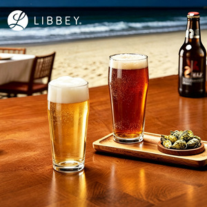 Vaso Libbey Willie sin Tallo, Apto para Lavavajillas, para Cerveza, Agua y Bebidas, Diseño Moderno, para Bar, Borde Reforzado - Product Image 1
