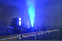 Machine à fumée de scène 1500W avec jet ascendant, machine à fumée pour événements, mariages, danse, machine à effets de brouillard 1500W avec LED