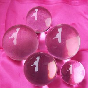 Bola de Acrílico Transparente de Alta Calidad al por Mayor, Bola de Cristal Grande de 20 cm, Colorida, Sólida, para Regalo - Product Image 6