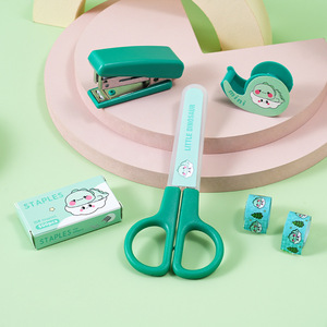 Miax Stationery Set Dinosaur Theme School Supplies Kids Gift Plastic Stapler Scissors Tape Set - Product Image 2