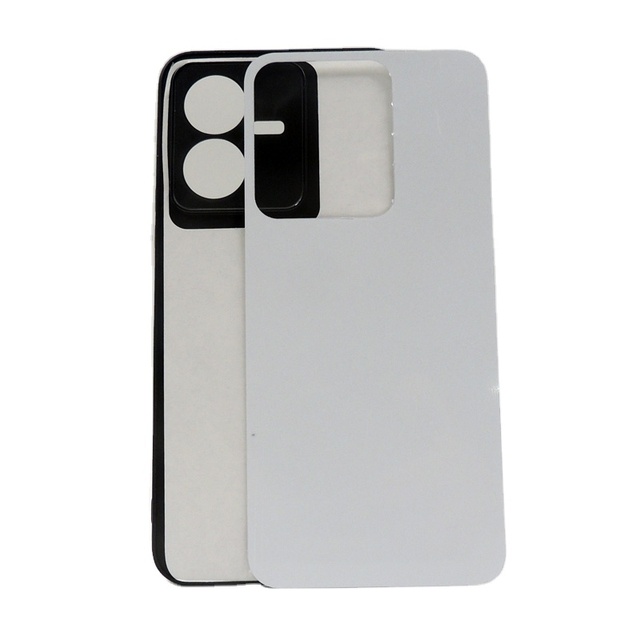 High Quality 2D Blank Sublimation Mobile Phone Cover for VIVO Y22/Y27 4G with Aluminum Insert Heat Transfer Black Phone case