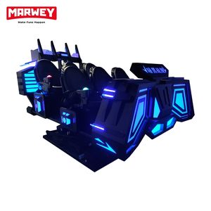 Marwey Machine d'arcade de jeux vidéo de réalité virtuelle, simulateur de conduite et de vaisseau spatial, cinéma à mouvement 9D VR, 6 places - Product Image 4