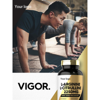 Capsules d'ODM/OEM L-Arginine pour améliorer l'oxyde nitrique, favorisant la croissance musculaire, la santé intestinale, le soutien immunitaire et l'amélioration de l'endurance sportive