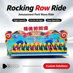 Équipement d'attraction pour la famille : Manège Rock and Roll de Miami, Attraction à balançoire avec décor personnalisé pour parcs de divertissement publics - Product Image 1