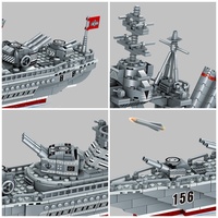 WOMA TOYS – blocs de construction pour enfants, blocs de construction, bateau de combat, bateau de guerre, modèle de jouet, personnalisable, cuirassé, loisirs, vente en gros