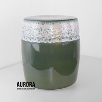 Taburetes de cerámica esmaltados hechos a mano vietnamitas baratos al por mayor para la decoración interior y exterior con logotipo gratuito