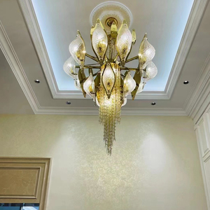 Nouveau petit <span class=keywords><strong>lustre</strong></span> d'ingénierie d'hôtel de luxe en or du concepteur luminaire haut de gamme créatif pour la branche de salon - Product Image 5
