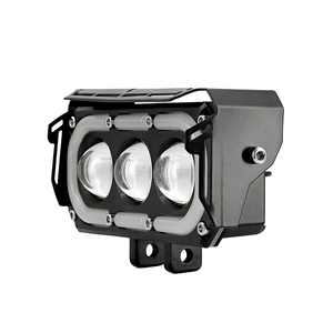 ไฟวงแหวน LED สีขาว เหลือง RGB สำหรับงานขายส่ง ไฟตัดหมอก 3 เลนส์ ไฟหน้าสำหรับมอเตอร์ไซค์ ATV รับประกัน 2 ปี - Product Image 4