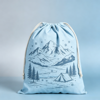 Sac de sport promotionnel en toile à cordon avec logo personnalisé, motif dessin animé écologique, petit format, prix usine, cadeau sportif pour enfants