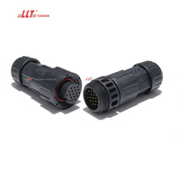 LLT M19 18pin Multipin Audio CCTV signal IP68 Étanche Mini Ampère Connecteur