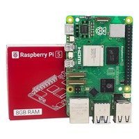 Kits de développement Raspberry Pi 5 originaux, 4 Go 8 Go de RAM, ordinateur Linux BCM2712 avec logiciel intégré, module électronique