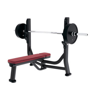 Banc de musculation plat pour exercices de pression - Banc utilitaire durable pour développés couchés et entraînement avec haltères - Product Image 2