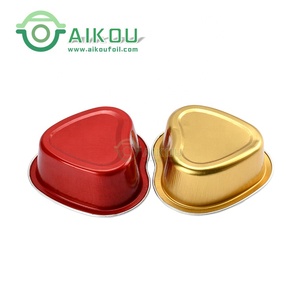 <span class=keywords><strong>Moldes</strong></span> de aluminio <span class=keywords><strong>para</strong></span> hornear Magdalenas con forma de corazón, recipientes de aluminio <span class=keywords><strong>para</strong></span> hornear pasteles, <span class=keywords><strong>queso</strong></span>, con tapa, 55ml - Product Image 3