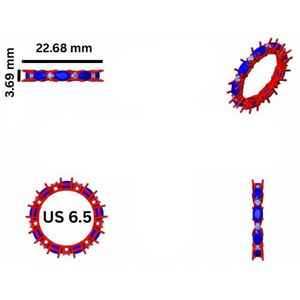 14KT Gold Certified Natural Gemstone and Natural Diamond Exquisite <b>Eternity</b> Band - Product Image 2