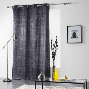 Cortina de ojal de poliéster VERONA GRIS de 140x260 cm - Product Image 1