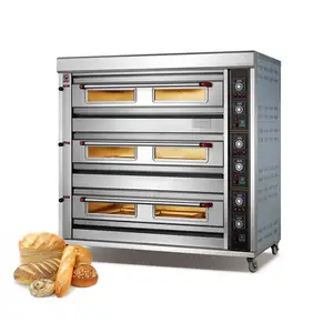 Wholesale hotel restaurant commercial 1 2 3 deck big oven for bread biscuit cake cookie baking