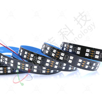 Bande lumineuse LED RGB double rangée WS2811, 120 LED ultra-denses, 5050 haute luminosité, barre LED auto-adhésive, lumière ambiante IP20