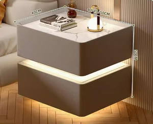 Mesa de Noche Inteligente con Diseño Flotante Versátil 2024, Mesita de Noche de Lujo para Dormitorio con Cerradura con Contraseña - Product Image 5