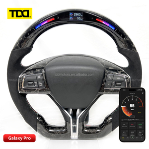 Volante de fibra de carbono TDD LED para Land Rover Defender 90 110 130, luz LED inteligente para interior de coche, estilo deportivo - Product Image 1